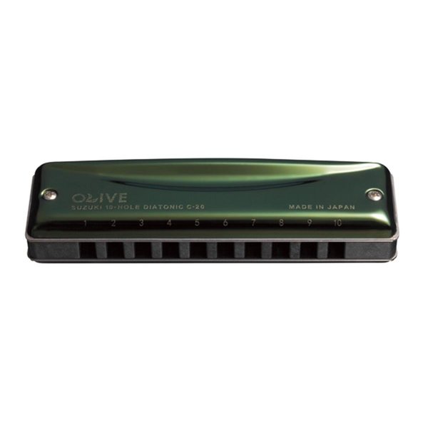 Suzuki Suzuki C-20-C-U Olive 10-Hole Diatonic Harmonica - C C-20-C-U